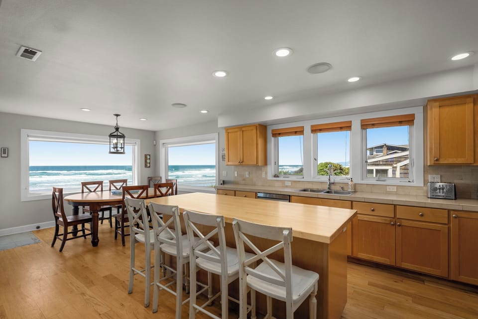Kitchen and dining area