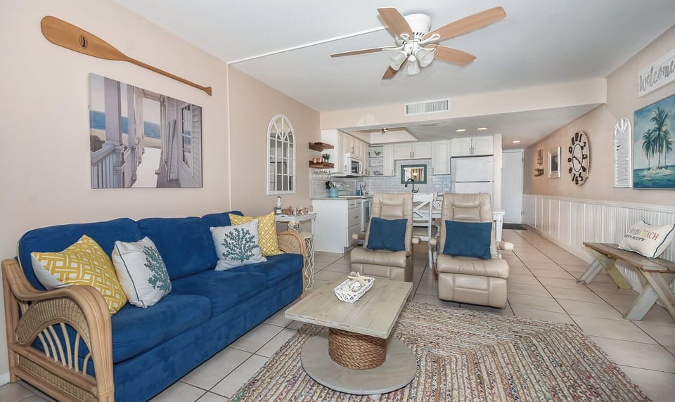 View looking in from the balcony.