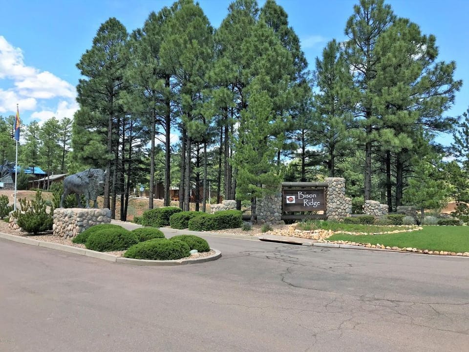 Entrance to the community where the property is located