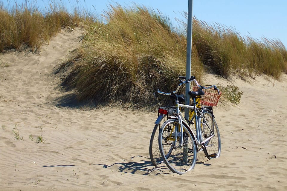 The Maremma has kilometers of sandy beaches many of which are accessible by comfortable bike paths