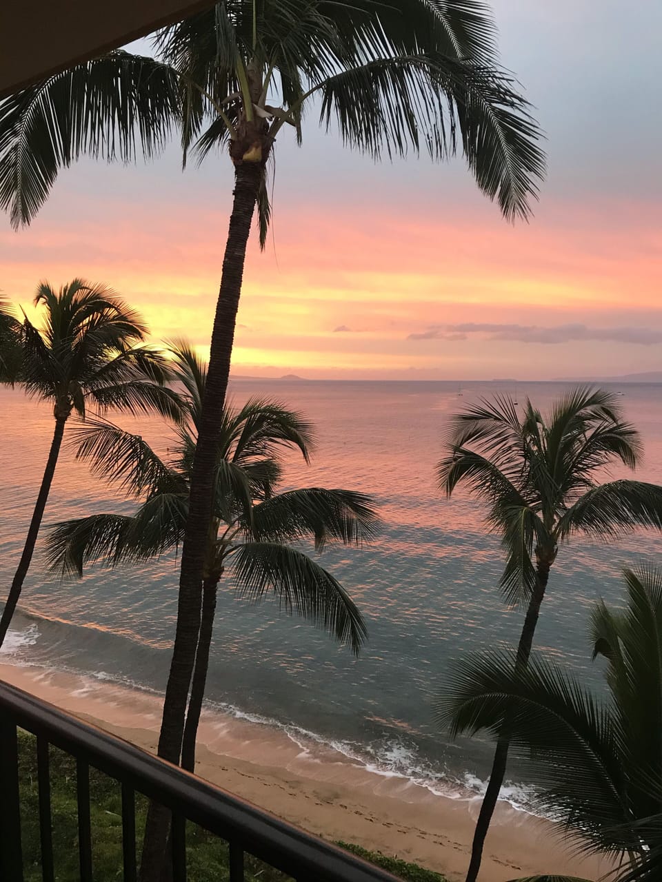 Beautiful sunsets right from the lanai..