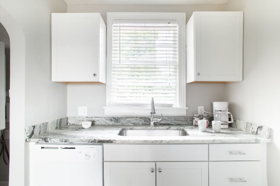 Granite countertops.