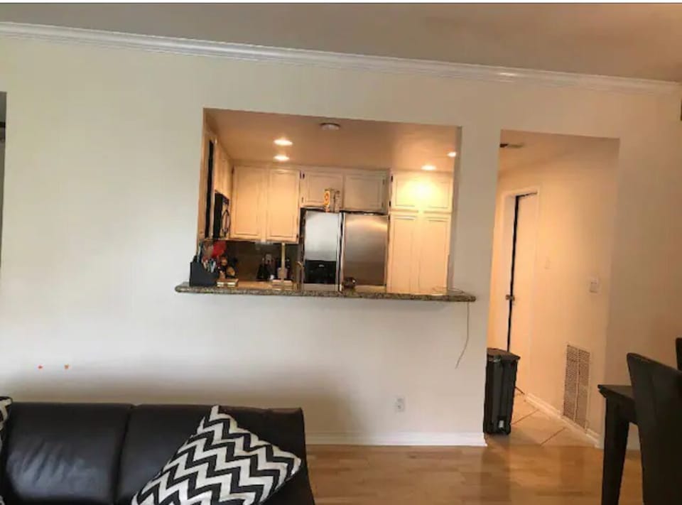 View of the kitchen counter.
