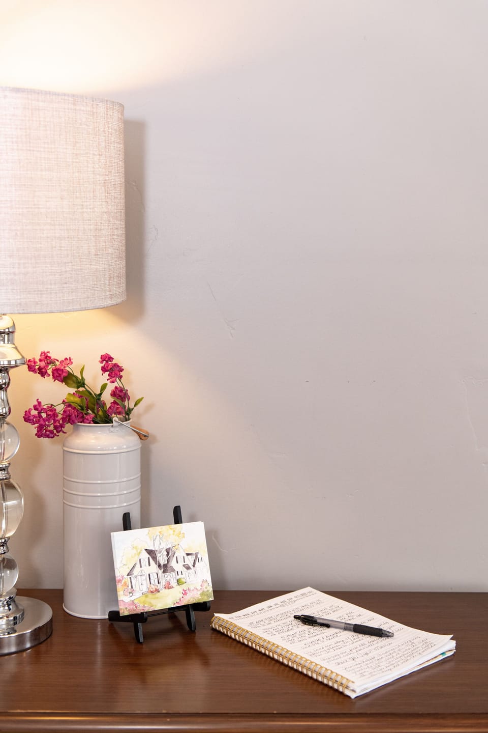 Dont forget to take a postcard when you leave.  The postcard has a painting of the home on one side and details about the home on the backside as well as an invitation to return and stay with us again!