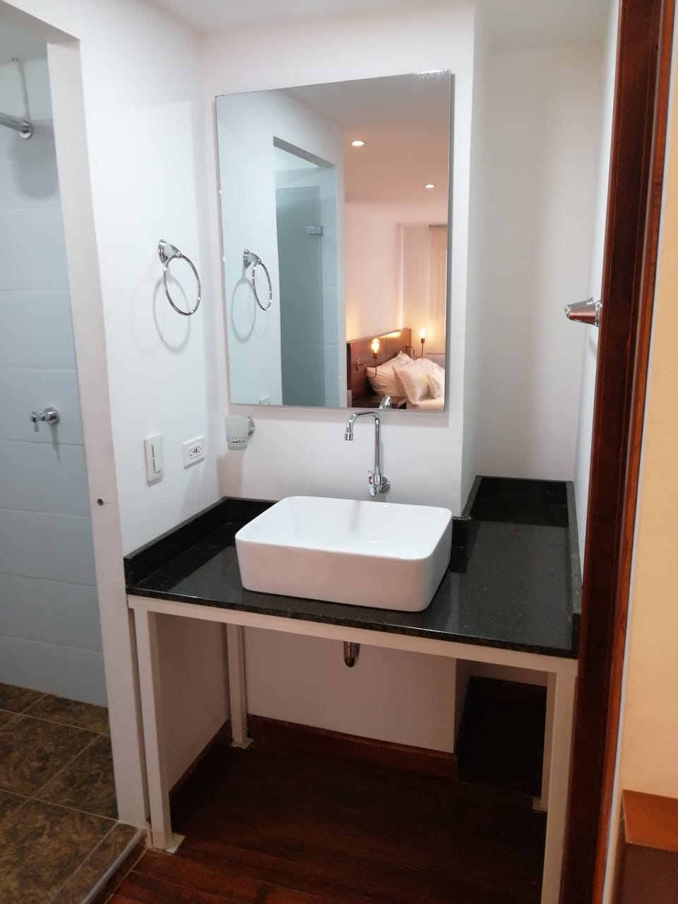 Standard Quadruple Room | Bathroom | Shower, rainfall showerhead, towels, soap