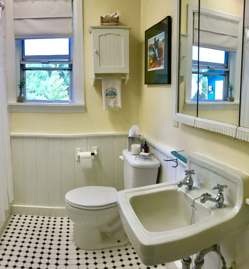 Bathroom: tub/shower combo