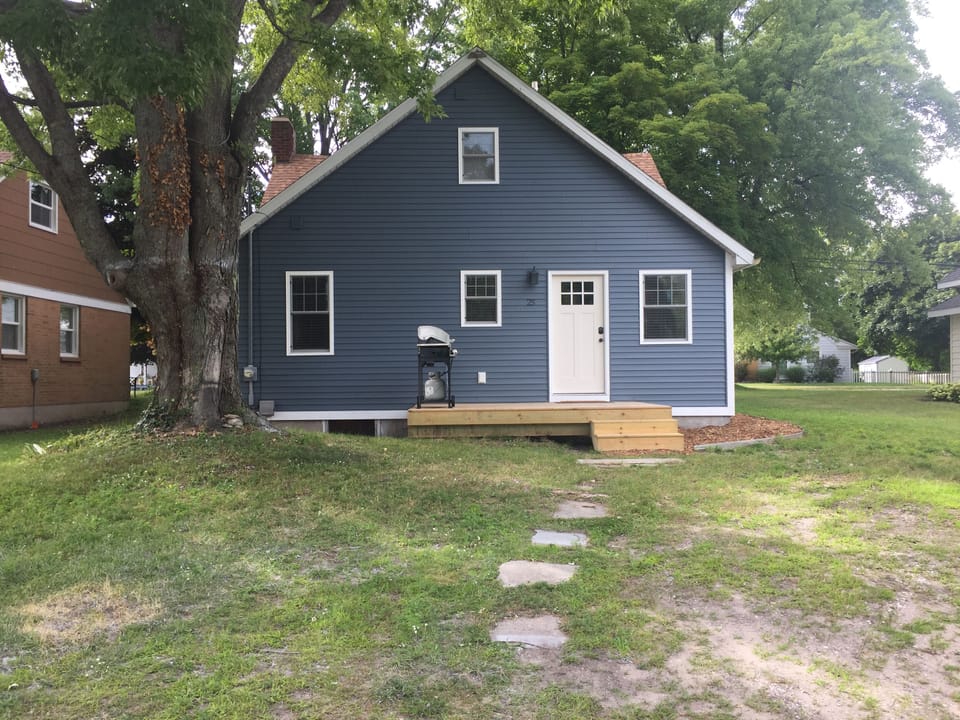 Rear of the house and parking