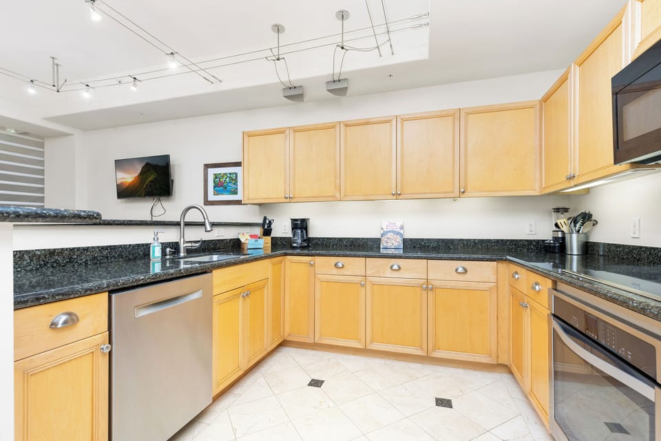 A fully equipped kitchen for all your vacation meals