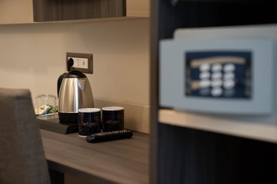 Minibar, in-room safe, desk, laptop workspace