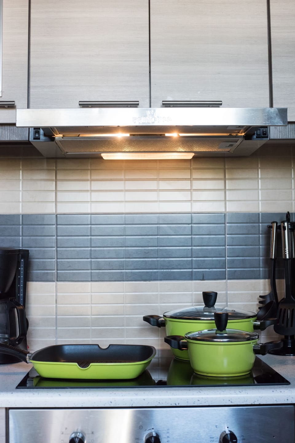 Luxury Apartment | Private kitchen | Coffee/tea maker, fridge, microwave, oven