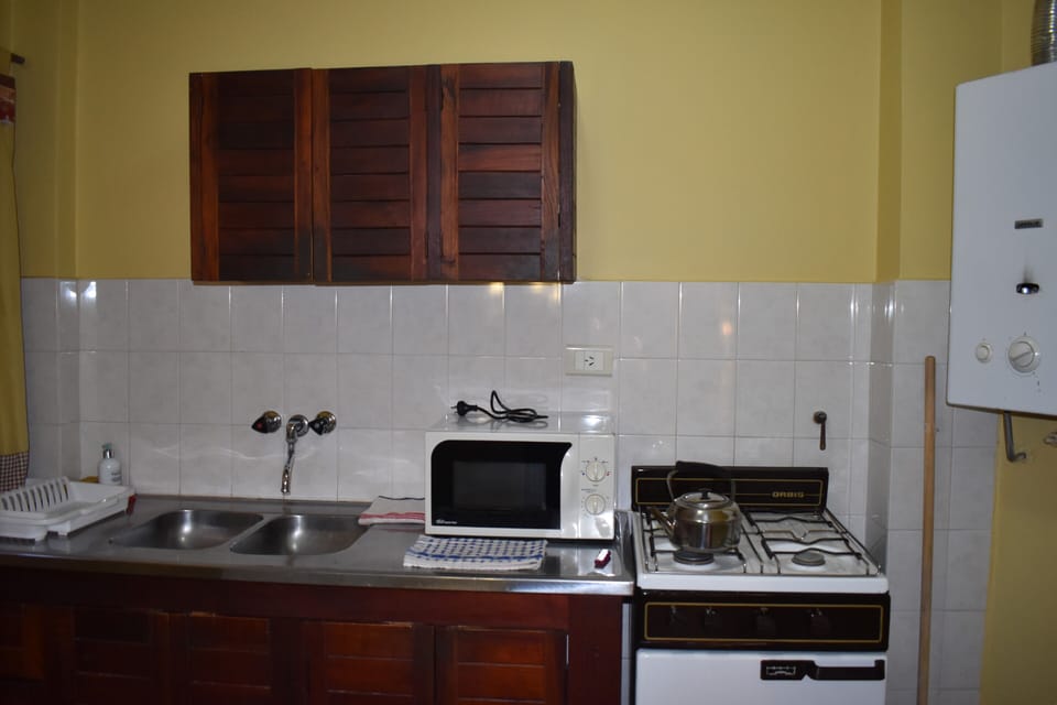 Basic Apartment | Private kitchen | Full-size fridge, microwave, oven, stovetop