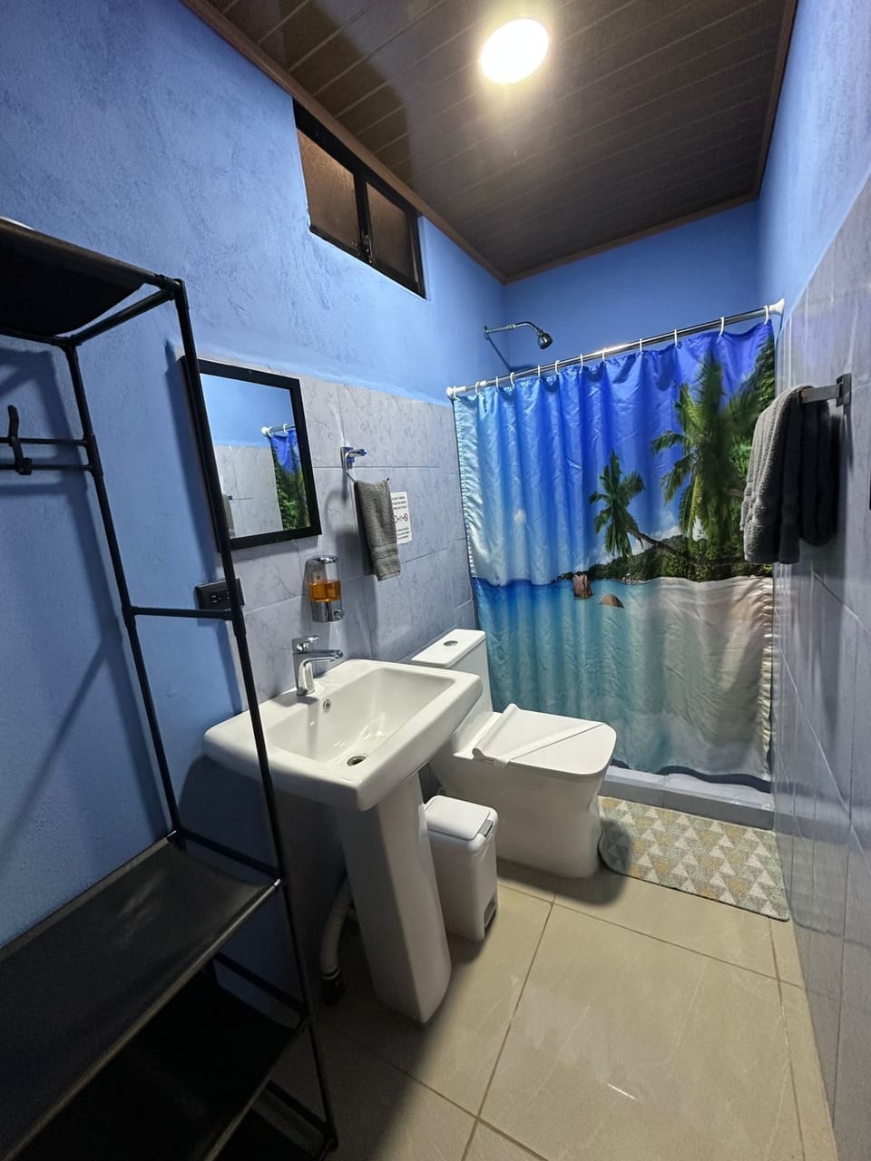 Double Room | Bathroom | Shower, rainfall showerhead, towels, soap