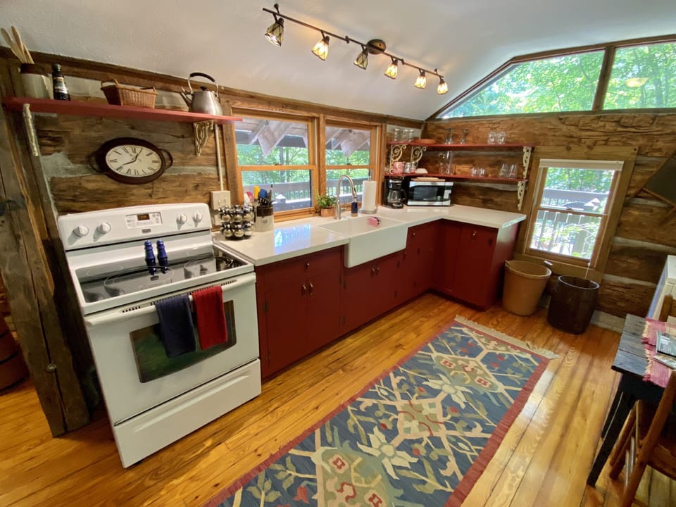 Such a peaceful view to enjoy while 'creating' in the kitchen!