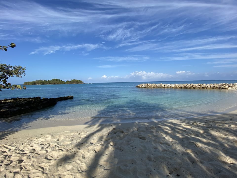 Private property beach overlooking Booby Cay island. perfect sunset spot! 