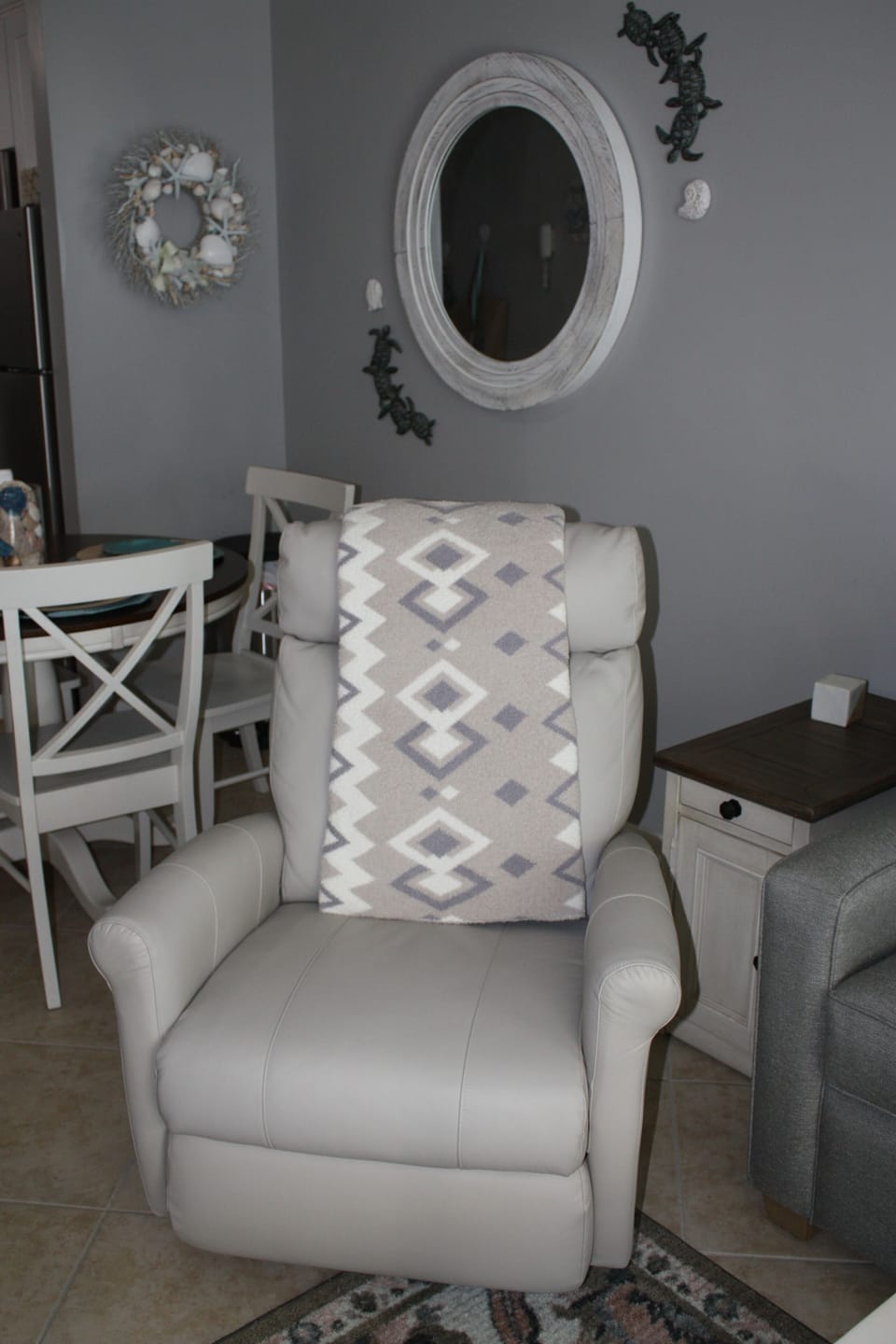 Who wouldn't love to snuggle up in a leather recliner?