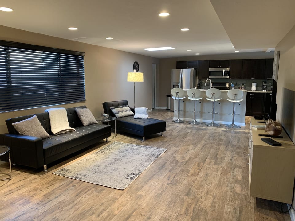 Open Living and dining and kitchen 