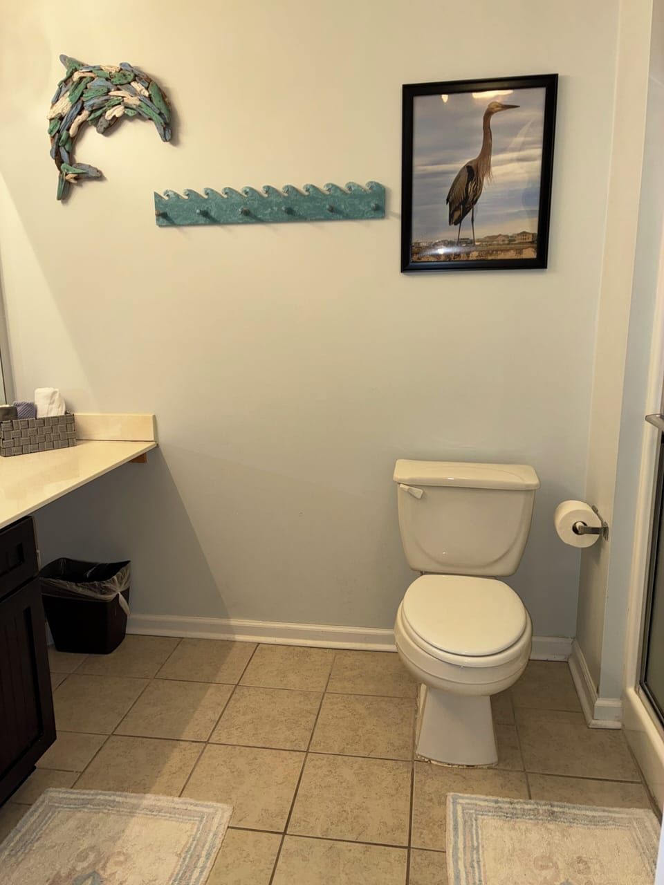 Back Master Bathroom- Double Sink and Shower