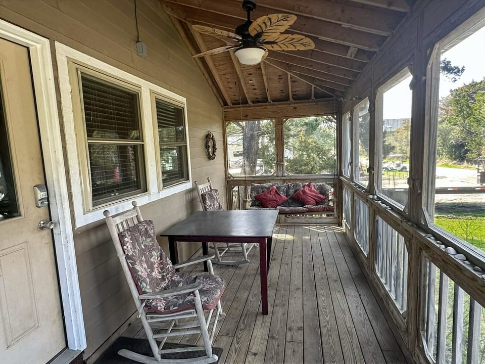 Screened-In Porch with Fan