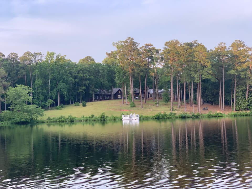 Lake Ida looking at Private lodge residence.