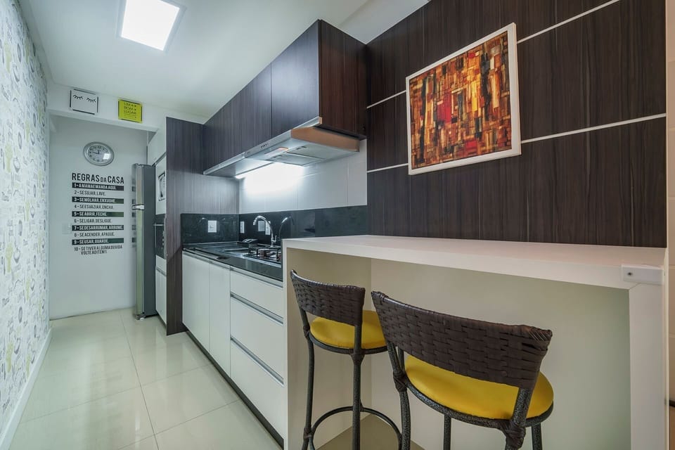 Apartment | Private kitchen | Fridge, microwave, oven, stovetop