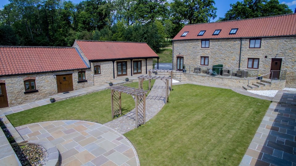 Central courtyard with shared access