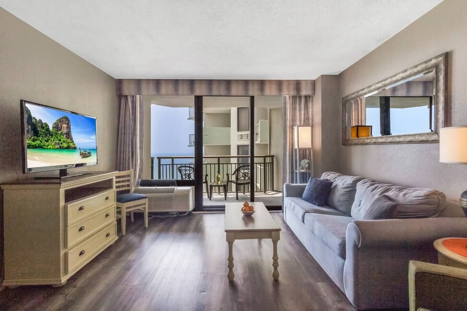 Our living room is perfect spot to gather and enjoy the view!