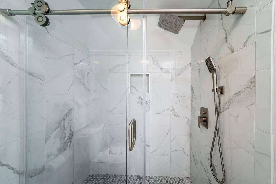 Large walk-in shower