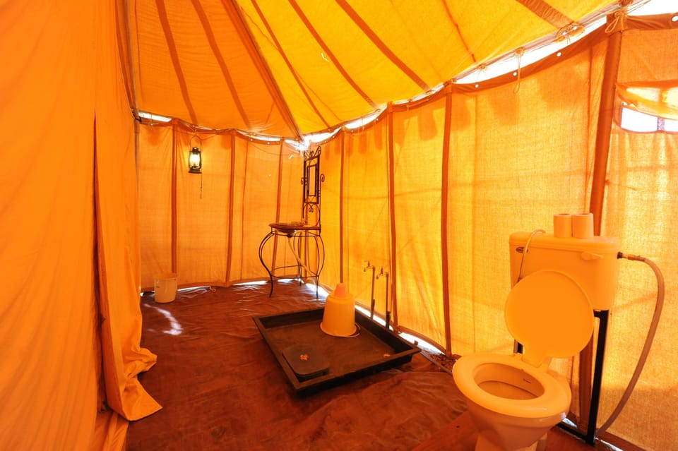 Non AC Swiss Cottage | Bathroom | Shower, free toiletries, hair dryer (on request), bathrobes