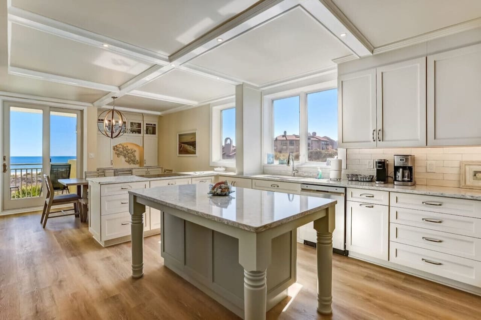 Fully Renovated kitchen with ocean views in multiple directions