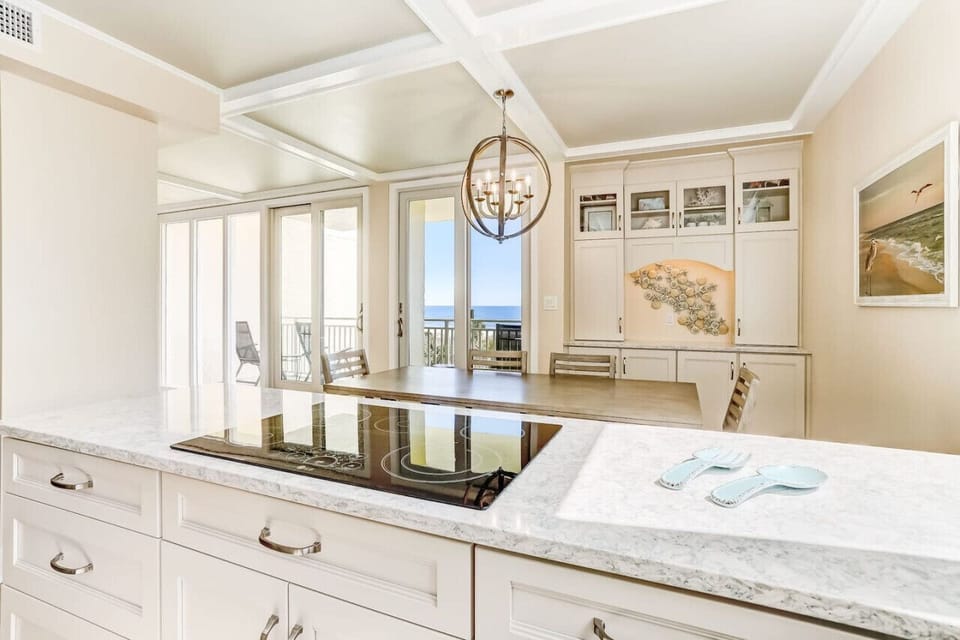 Fully Renovated kitchen with ocean views in multiple directions