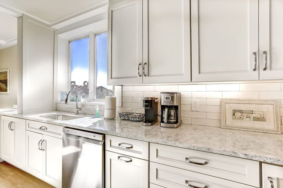 Fully Renovated kitchen with ocean views in multiple directions