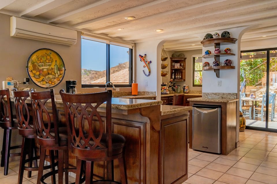 Dining room and kitchen