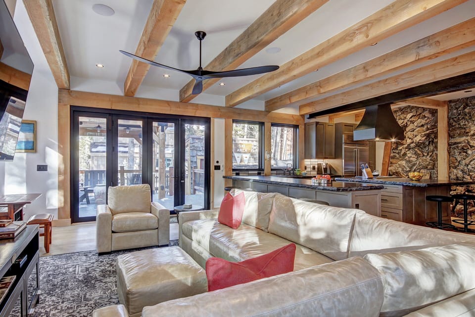 Sink into the comfy living room chairs after your alpine activities - Arrow Darrow Breckenridge Vacation Rental