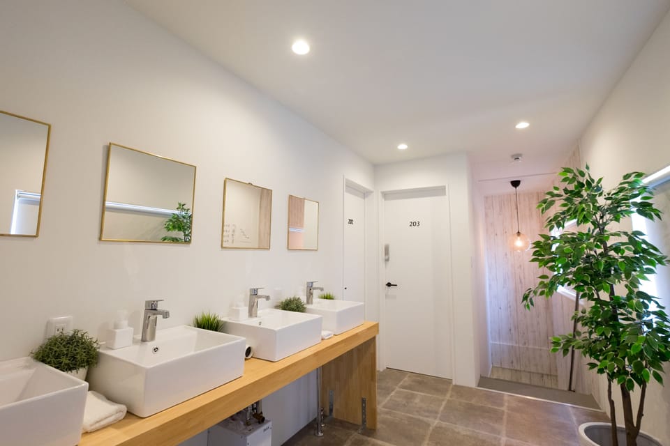 Shower, free toiletries, hair dryer, slippers
