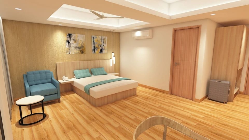 Premium bedding, pillowtop beds, desk, blackout drapes