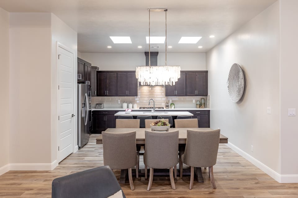 Kitchen - With an open and spacious floor plan, the Dining Room and Kitchen can accommodate meal preparations for groups large or small.