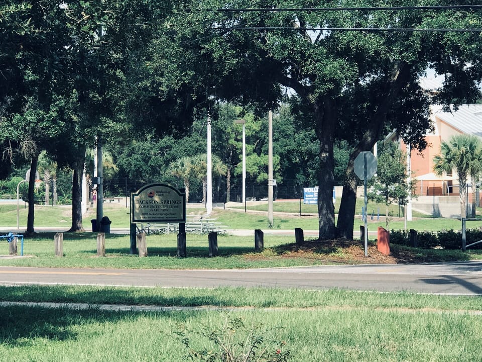 COUNTY PARK across the street 