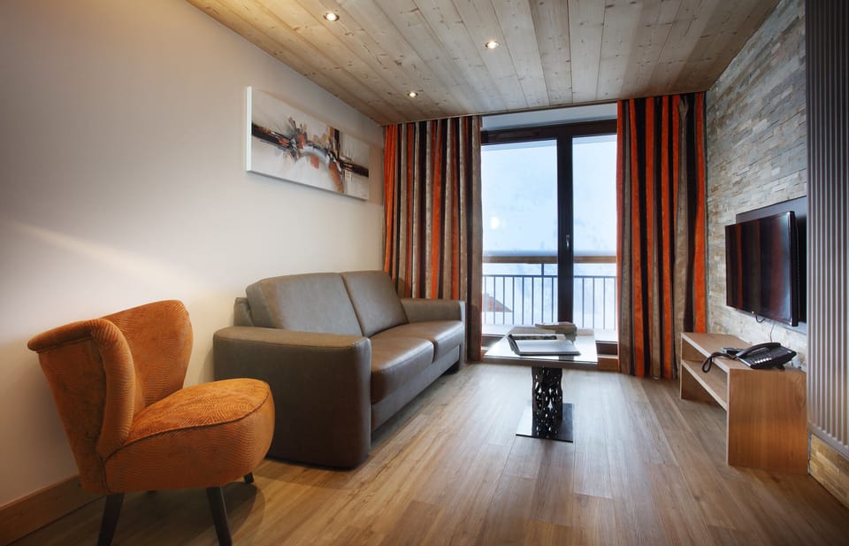 Sit back and relax in our cozy mountain apartment.