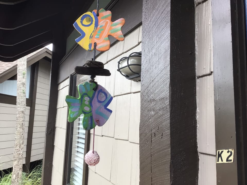 Colorful fish at entry