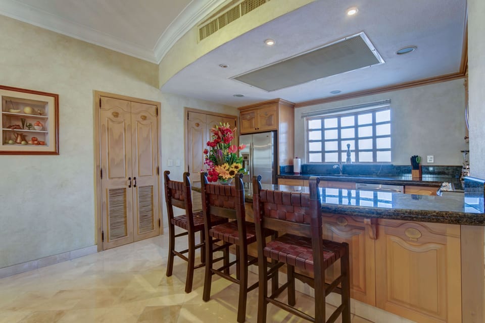 Kitchen with new stainless appliances and granite. #1
