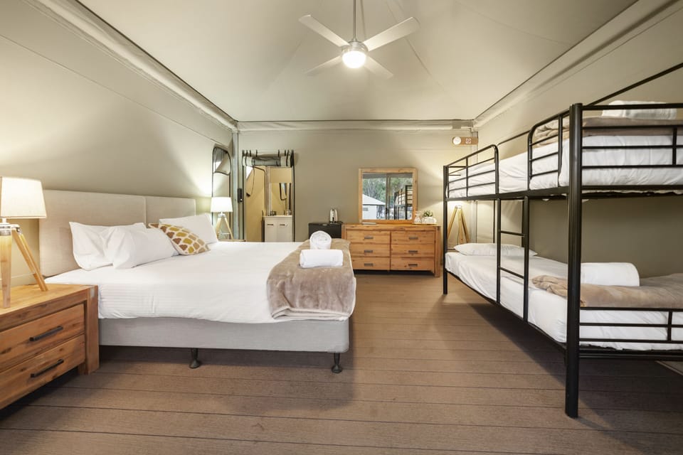 Paperbark Glamping Tent | Bed sheets