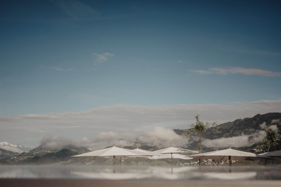 Indoor pool, outdoor pool, pool umbrellas, sun loungers