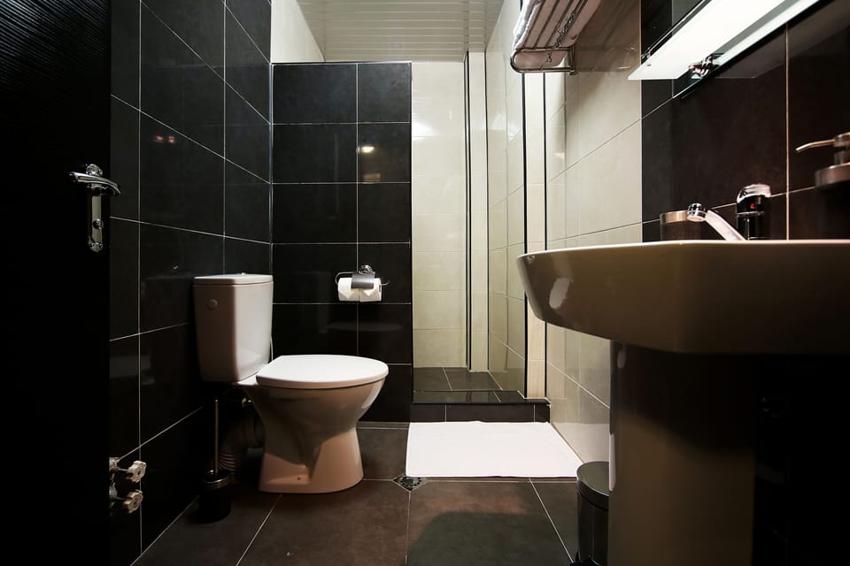 Triple Room (203, 303, 206, 207, 306, 307, 404 405) | Bathroom | Shower, free toiletries, hair dryer, slippers