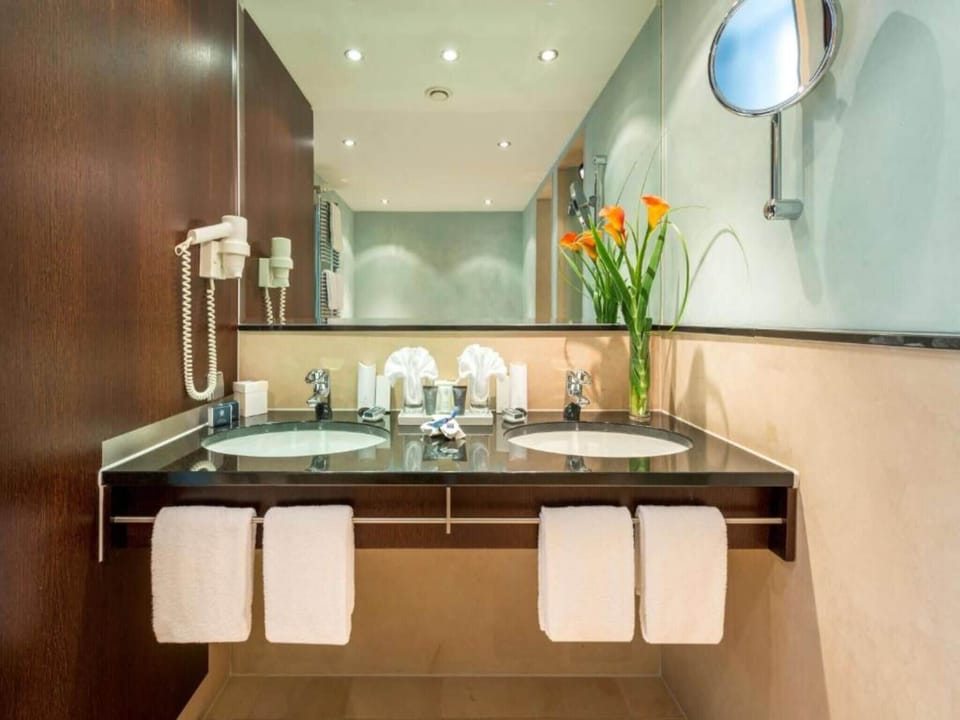 Free toiletries, hair dryer, towels