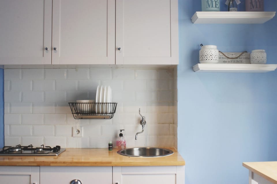 Room | Private kitchen | Fridge, stovetop, electric kettle, cookware/dishes/utensils