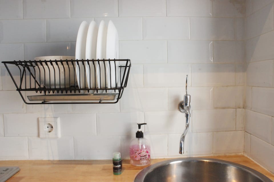 Room | Private kitchen | Fridge, stovetop, electric kettle, cookware/dishes/utensils