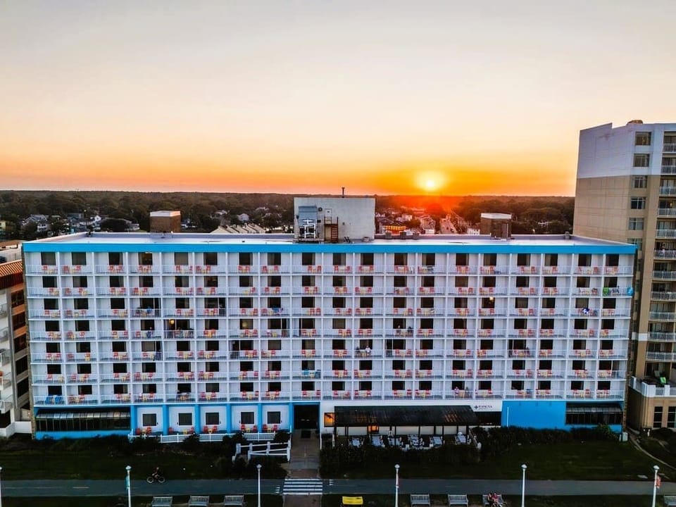Exterior at sunset