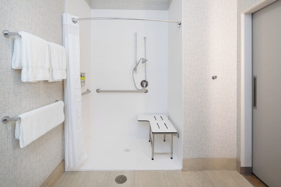 In-room safe, desk, laptop workspace, blackout drapes