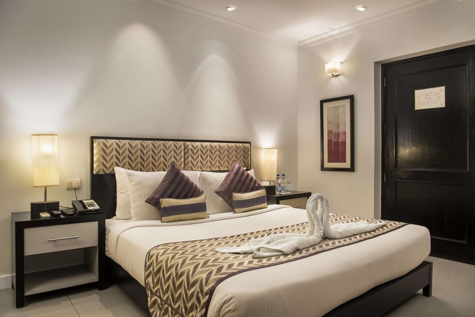 Memory foam beds, minibar, in-room safe, desk