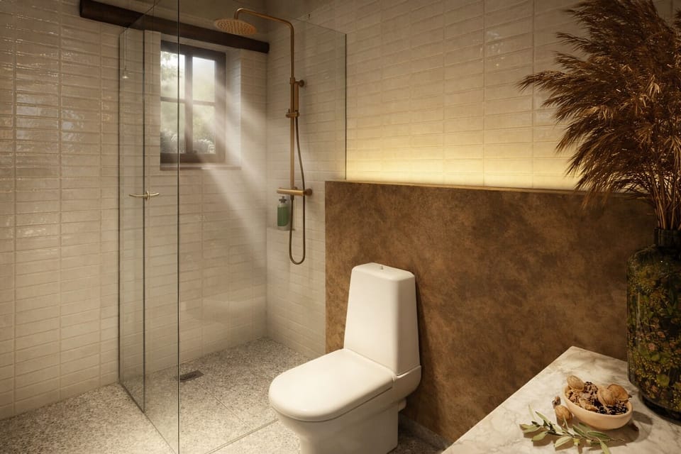 Superior Room, Garden Area | Bathroom | Shower, free toiletries, hair dryer, bathrobes